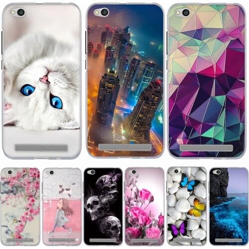 Case For Xiaomi Redmi 5A Case Cover Silicon Case For Xiaomi Redmi 5A Cover 3d Cat Flower Cartoon Fundas For xiaomi Redmi 5A Capa