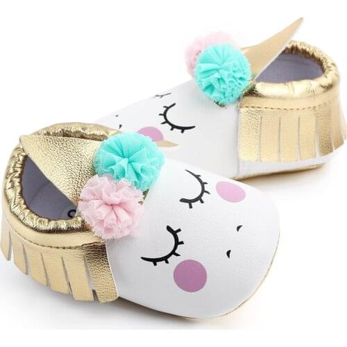 0-18M Baby Girl Shoes Cartoon Cute Baby Shoes For Girls Fashion Soft Sole Infant Shoes Baby Moccasins