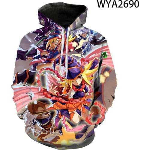Men Women Children Yu Gi Oh Hoodies 3D Printed Fashion Sweatshirt Boy Girl Kids Pullover Long Sleeve Streetwear Clothes Tops