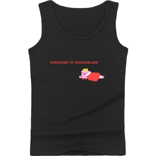 Technoblade Fashion Prints Tank Tops Women/Men Harajuku Summer Cool Sleeveless Vest Hot Sale Casual Streetwear Clothes