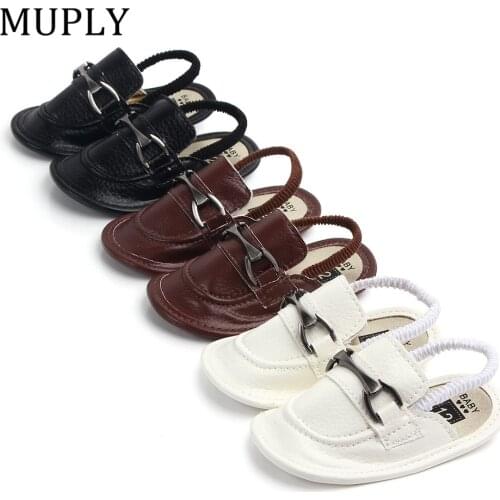 Fashion PU Leather Baby Shoes Summer Cute Infant Slippers Soft Bottom Baby Boys Girls Shoes Anti-Slip Indoor Shoes For Newborns
