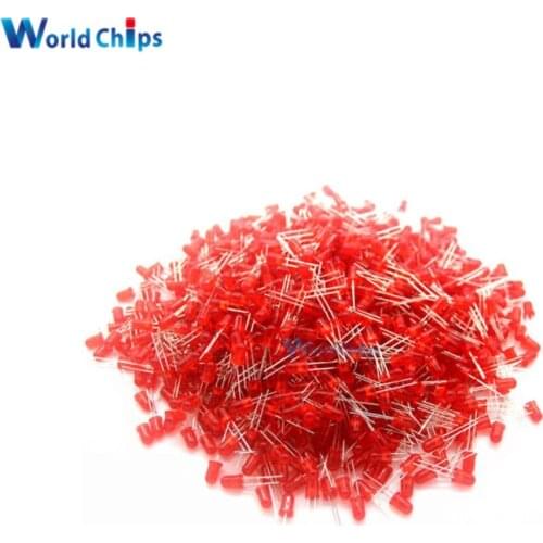 500Pcs 3mm LED Diode Kit 3 mm Light Emitting Warm Red Light Super Bright