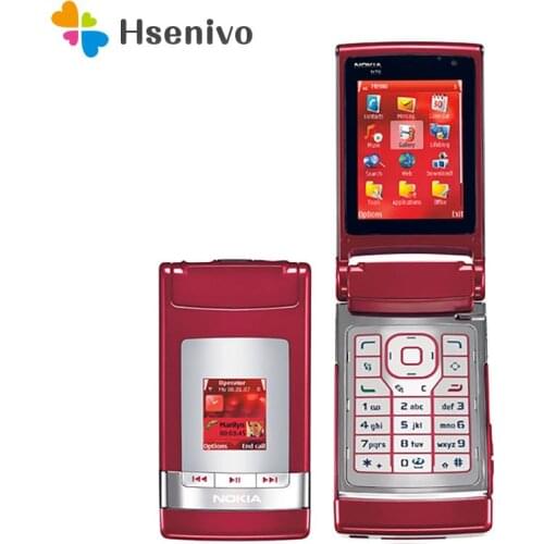 Nokia N76 Refurbished-Original Nokia N76 Bluetooth JAVA 2MP Unlocked Flip Phone Support Russian keyboard Free shipping