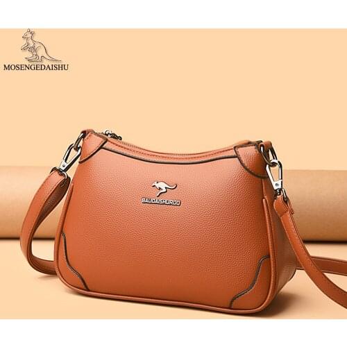 Solid Color Designer Ladies Shoulder Bag Fashion Letter Design Women Messenger Bags High Quality PU Leather Womens Wallet Sac