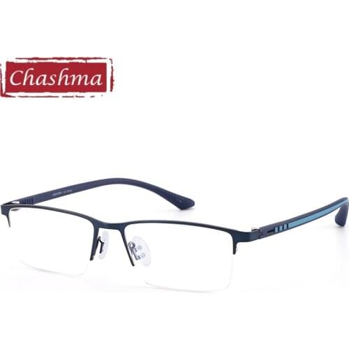 Chashma Men Titanium Alloy Glasses Frame Fashion Male Business Style Ultralight Eye Myopia Prescription Eyeglasses