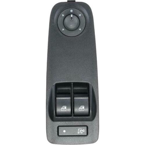 Power Window Switch With Knob Car Window Control Switch Accessories Durable Replace For Citroen Peugeo Fiat 06-15 735487419