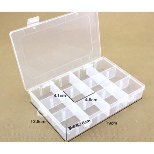 Multi Grids Plastic Detachable Storage Boxes Bins for Tools&Jewelry&Fishing Gear Screw Desk Organizer 12 grids storage box