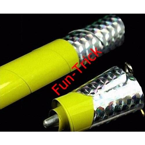 Appearing Cane Metal -Yellow -- Magic Trick , Silk & Cane Magic