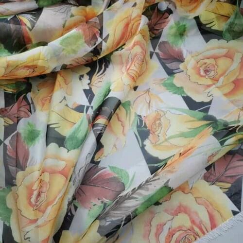 ON Sale Fabric Flowing 30D Chiffon Digital Print Thin Costume Material DIY Stage Cosplay