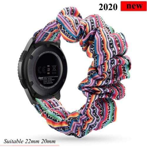 20 22mm Watch band For samsung galaxy watch 46mm active 2 42mm huawei watch GT2 strap Elastic Strap gear s3 frontier amazfit bip