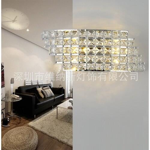 Luxury modern minimalist LED wall lamp bedside indoor crystal lamp Aisle lamp bedroom corridor lamp