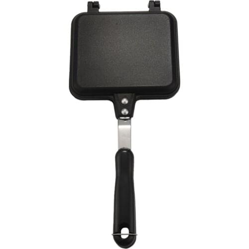 Sandwich Mold, Double-Sided Cake Bread Toast Mold Diy Tool Barbecue Non-Stick Burning Stove Cake Tray With Handle