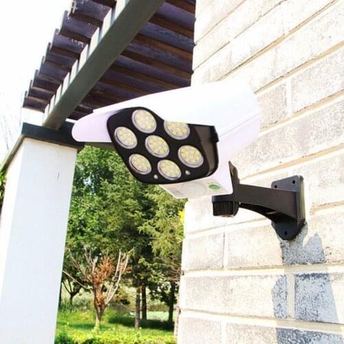 LED Solar Light Simulation Monitoring Fake Camera Solar Human Body Induction Courtyard Lamp Street Lamp Spotlight Garden Lamp