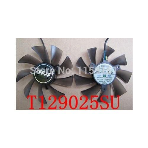 Free Shipping T129025SU 12V 0.38A 4PIN for ASUS HD7970 HD7950 GTX680 DirectCU II graphics card fan