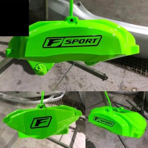 4x Car Styling Vinyl Auto Tail Window Body Sticker Decals for F SPORT Lexus Toyota Reiz Caliper Brake (12.5cm/4cm)