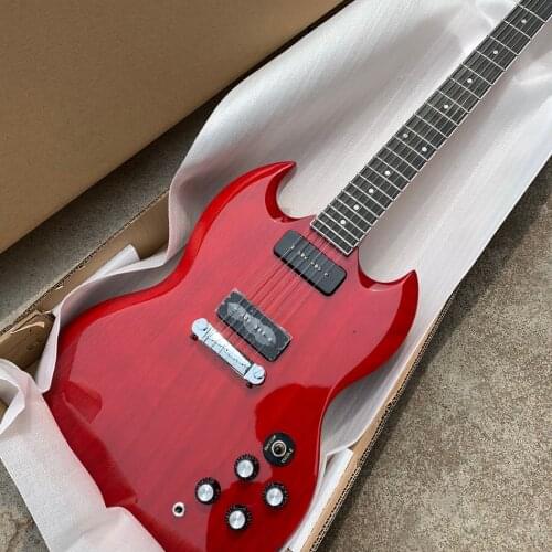 High quality Ebony fingerboard with Dots inlays, P90 pickups electric guitar, Free shipping