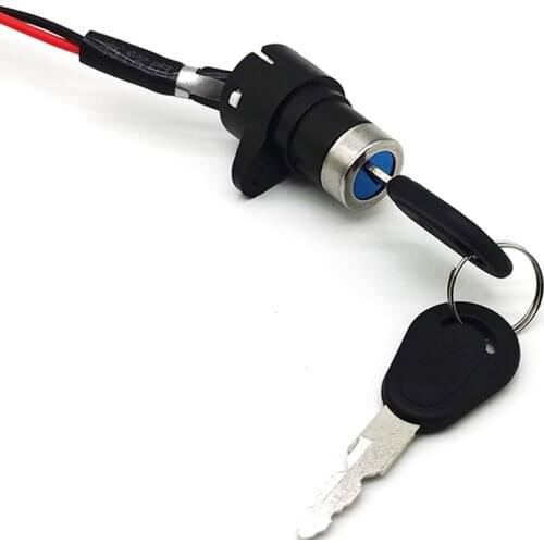 1 Set ATV Ignition Key Switch Universal 2 Wires Ignition Keys Start Switch Lock Key For ATV Go Kart Scooter Motorcycle Etc