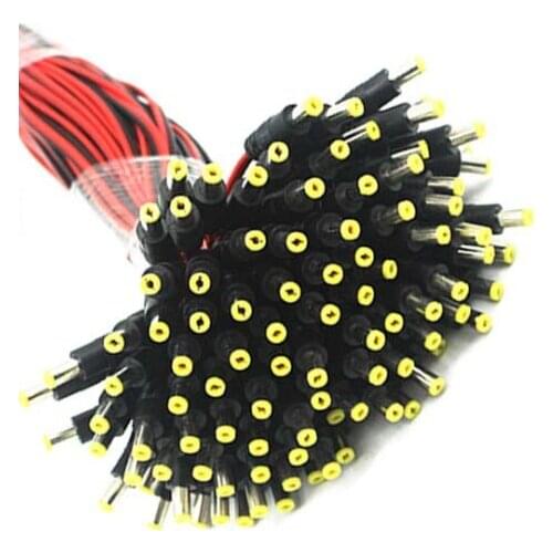 10 pcs 5.5x2.1mm 12v DC male and female power plug cable wire adapter cable plug connector jack for CCTV camera DC plug