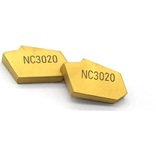 100PCS SP300 NC3020 grooving carbide inserts lathe cutter turning tool Parting off Parting and grooving tool