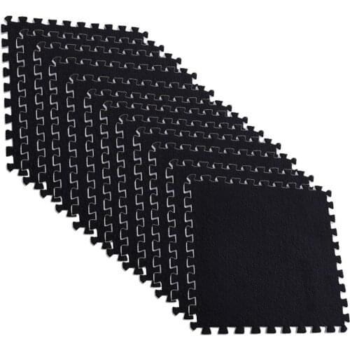 12PCS EVA Leaf Grain Floor Mats Floor Pads Splicing Mats Patchwork Rugs Thicken Shock For Gym Dance Room Fitness Equipment