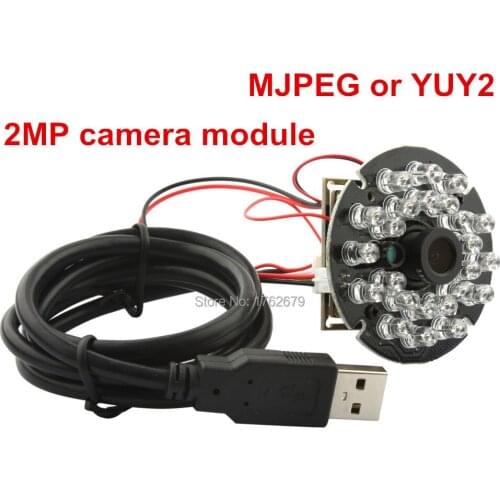2Megapixel 1920*1080 1/2.7 CMOS OV2710 MJPEG 30fos/60fps/120fps mini IR cut & IR LED board night vision usb camera for day/night