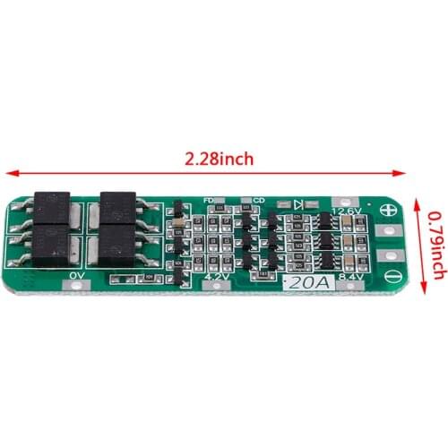 3S 20A Li-ion Lithium Battery 18650 Charger PCB BMS Protection Board 12.6V