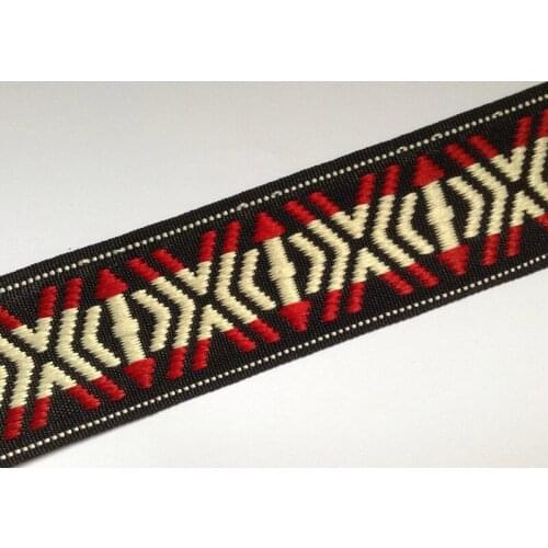 4.2cm single face woven nylon polyester embroidery webbing,fashion straps webbing,HF161017C guitar strap ribbon