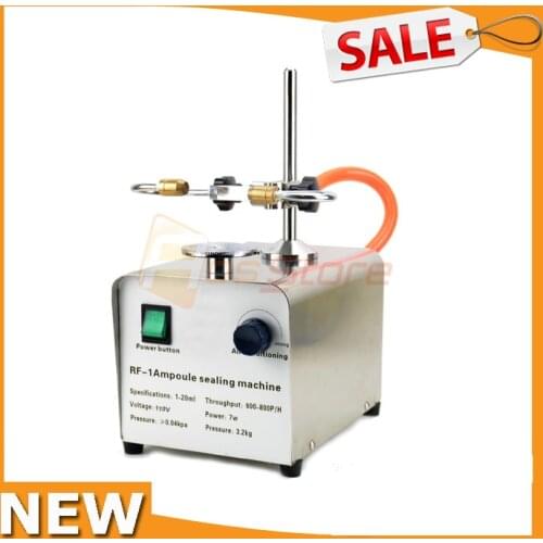 110V/220V RF Ampoule Melting Glass Tube Hot Welding Machine Laboratory Ampoule Sealing Machine Manual Ampoule Sealer