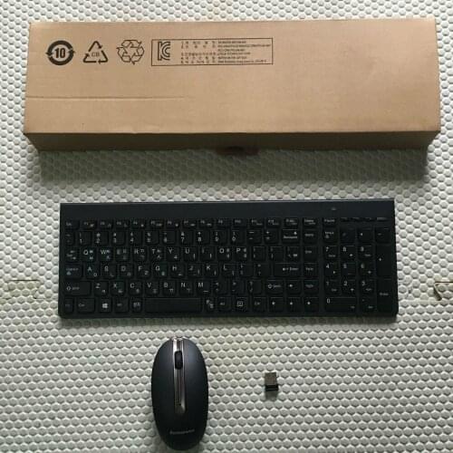 2.4Ghz Wireless Combos Lenovo SK8861 Russian Spanish German French Turkish Italian UK Thai Chocolate Keyboard Mice 1000DPI Mouse