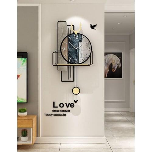 Design Vintage Wall Clock Creative Quartz Retro Watch Silent Home Decoration Living Room Horloge Wall Art