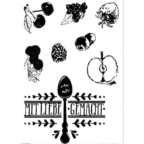 Fruit Clear Stamps Scrapbook Paper Craft Clear stamp scrapbooking X0089