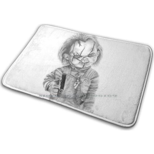 Game Of Chucky Mat Rug Carpet Anti-Slip Bedroom Entrance Door Mat Cartoon Kids Horror Movies Drama Action Game Of Chucky