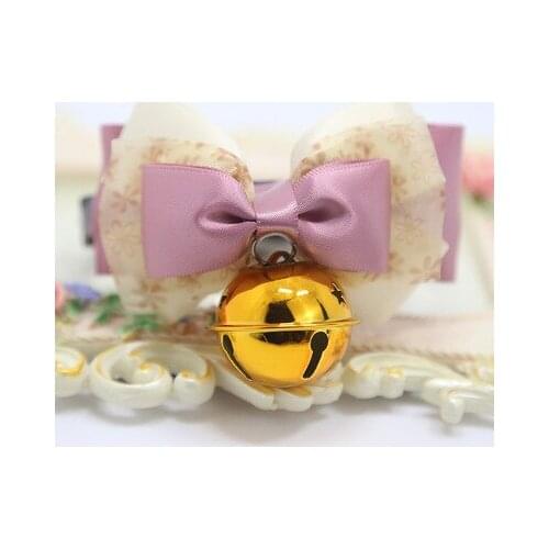 IVYYE bowknot 88512 Fashion Anime Dog Collars Harnesses Leads Cartoon Pet Products Cats Dogs Clothing Summer Gifts
