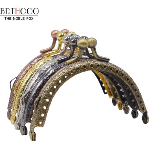 8.5cm Round Metal Frame for Purse Handle Clutch Bag Clasp Handbag Accessories Making Purse Clasp Lock Metal Clasp Bags Hardware