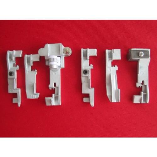 Overlock sewing machine bead string concealed seam elastic band pleat gusset lace roll belt 6-piece presser foot