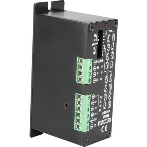 Hot! Single axis 2-phase stepper motor driver SH-20403 3A 128 subdivision for NEMA 17/23 Stepper motor