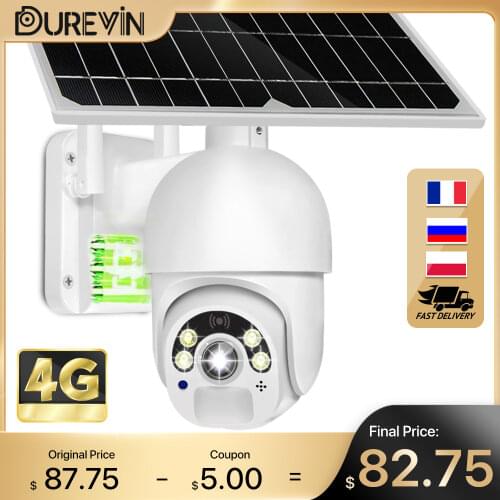 Outdoor WiFi Camera Built-in Battery 1080P Solar Panel Wireless Security IP Camera PIR Human Motion Speed Dome Surveillance Cam