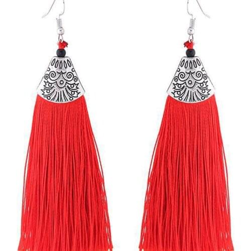 2020 New Womens Earrings Fashion Long Tassel Earrings Women Bohemian Bride Geometric Drop Earring For Women Gifts Party Jewelry