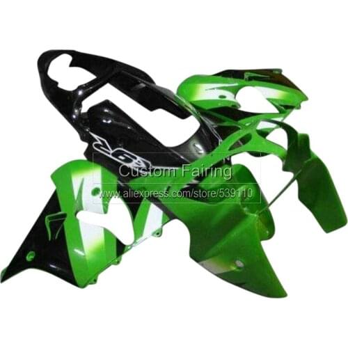 Motorcycle fairings for Kawasaki ZX9R zx 9r 2000 - 2001 Ninja 00 01 green black white line fairing kit ABS CG04