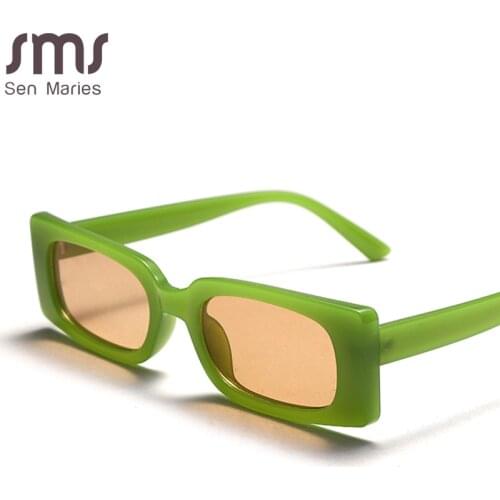 Rectangle Vintage Sunglasses Women Men Retro Sun Glasses Women Punk Eyeglasses Steampunk Shades Eyewear Small Shades UV400