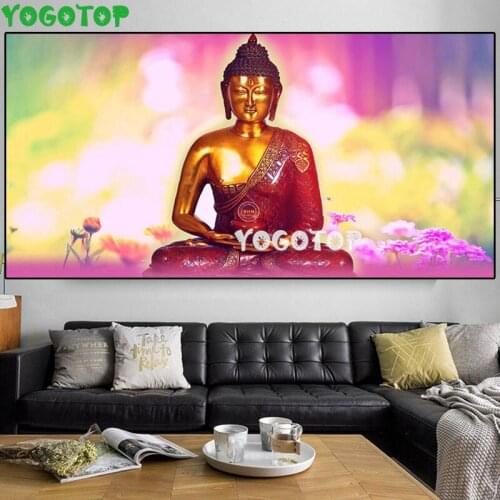 Religious ICON Diamond embroidery Mosaic Full drill Cross Stitch Buddha zen Diy Diamond Painting Square/Round Large Decor YY5172