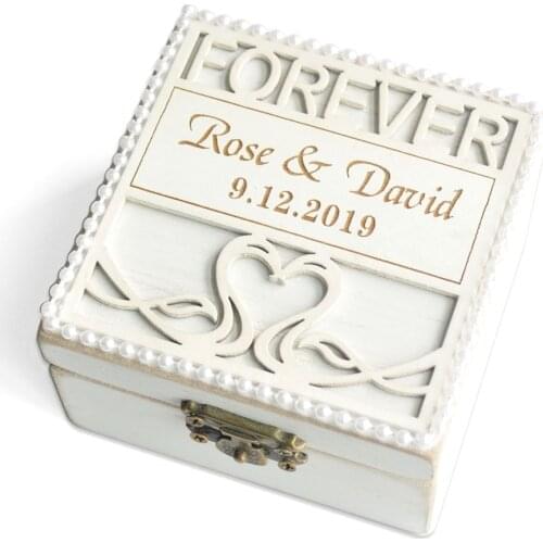 Customized Wedding Ring Bearer Box,Engraved Wooden Ring Holder,Proposal Ring Box,Engagement Ring Pillow,Keepsake Box,Jewelry Box