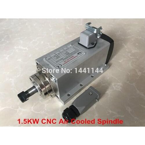 CNC Spindle 1.5KW Air Cooled Machine Tool Spindle Motor 220V 110V CNC Square Milling Machine Tools For Engraving