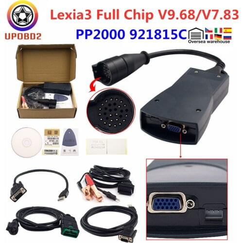 Lexia3 Lexia 3 Full Chip PP2000 Diagbox 7.83 9.68 OBD2 Scanner Firmware 921815C For Citroen For Peugeot Lexia3 PSA XS Evolution