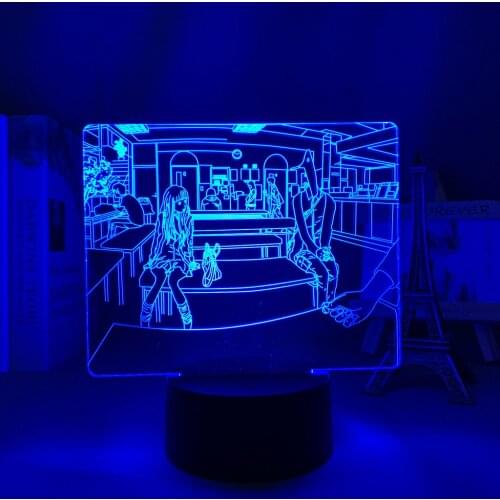 Anime Led Light Goodnight Punpun for Bedroom Decoration Nightlight Birthday Gift Room Decor Table 3d Lamp Manga Goodnight Punpun