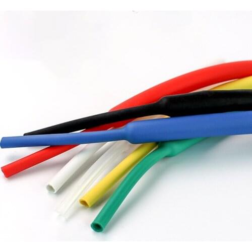 30 Meters Triple Double Wall Heat Shrinkable Tube With Glue Φ1.6mm 2.4mm 3.2mm 4mm Black White Red Green Yellow Blue Transparent