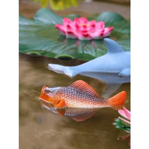 Pond Decoration Floating Water Carp Resin Animal Ornaments Garden Ornaments Courtyard Pond Fish Tank Floating Landscaping