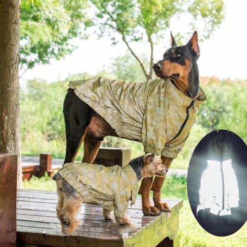 New Pet Dog Reflective Windbreaker Outdoor Jacket Windproof Clothes Parent Child Outfit Coat For Small Medium Large Dogs TLC28