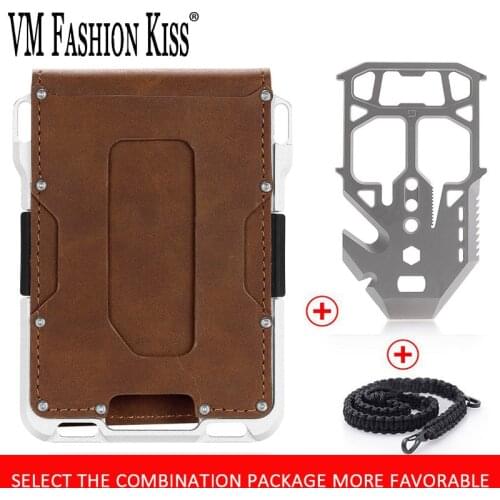 Youtube Hot Best New Wallet Slim Minimalist Wallets For Men Magic RFID Blocking Small Money Bag Male Purses Aluminum Card Holder