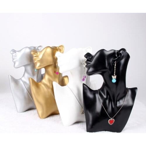 TONVIC 1pc Resin Jewelry Bust For Earring Necklace Jewelry Display Stand Holder High Quality Wholesale